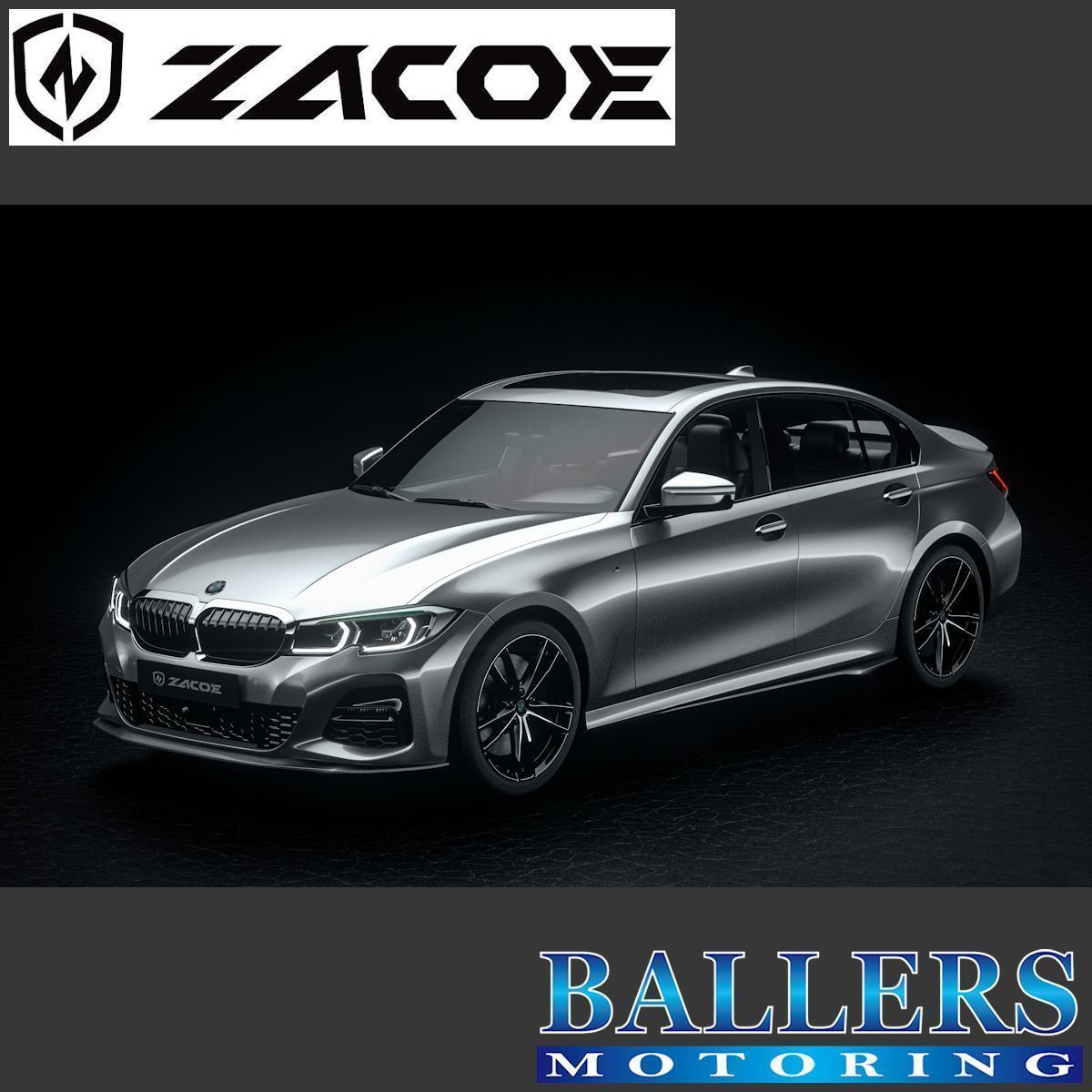 ZACOE BMW G20 3シリーズ M340i カーボン リアディフューザー リアスポイラー リアアンダースポイラー エアロ パーツ 正規品 新品_画像4