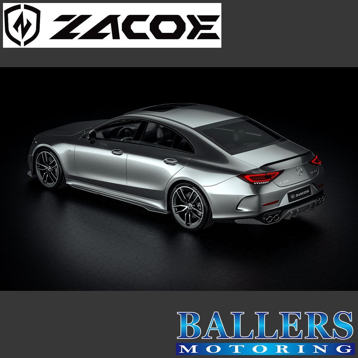 ZACOE ベンツ C257 CLS53 AMG カーボン フロントリップスポイラー アンダースポイラー フロントスポイラー エアロ パーツ BENZ 正規品 新品_画像5