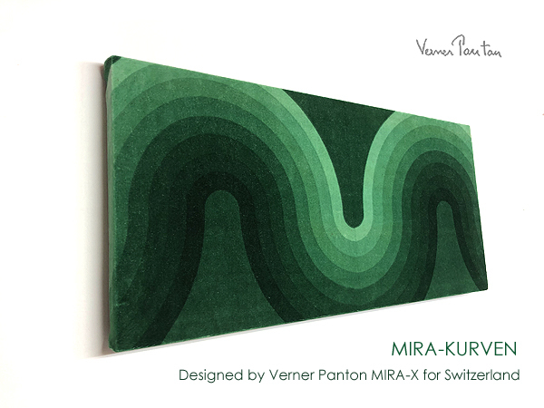 最後!2WAVE貴重なグリーングラデKURVENベルベットVerner Panton 最後!2WAVE貴重なグリーングラデKURVENベルベットVerner Panton
