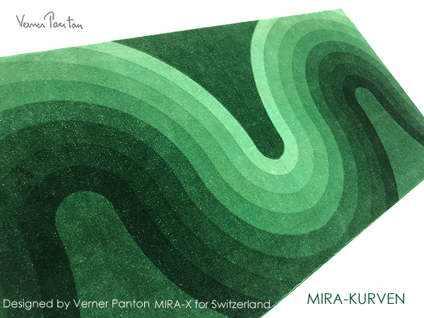 最後!2WAVE貴重なグリーングラデKURVENベルベットVerner Panton 最後!2WAVE貴重なグリーングラデKURVENベルベットVerner Panton