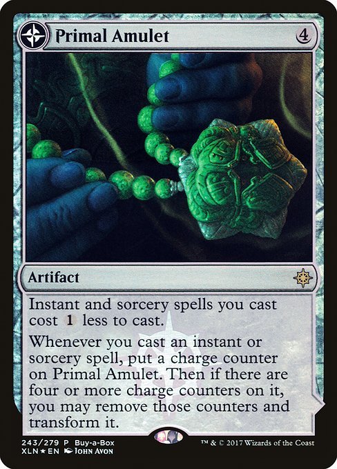 MTG ■無/日本語版■ 《原初の呪物/Primal Amulet》★プロモFOIL★ イクサラン XLN