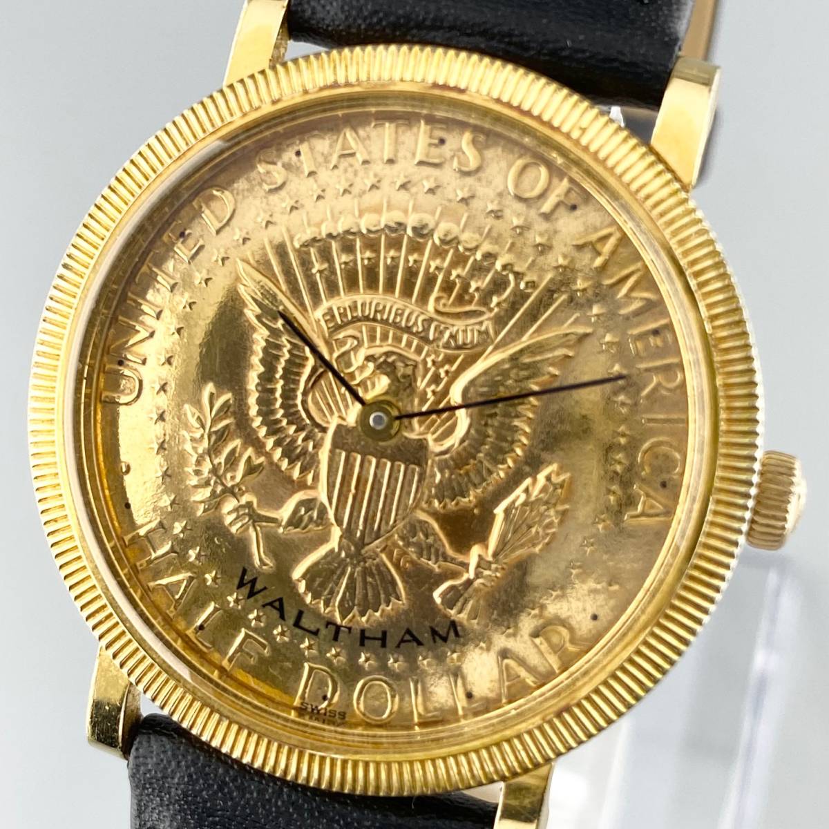 【1円～】WALTHAM ウォルサム 腕時計 メンズ 手巻き リバティ 20ドル コインウォッチ TWENTY ゴールド ラウンドフェイス 可動品_画像1