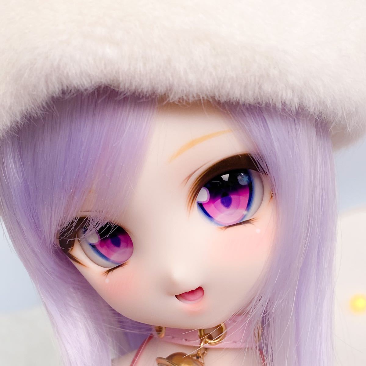 【ぽこあどおる】ddh-27 セミホワイト肌 カスタムヘッド　ＭＤＤ　ドルフィードリーム　BJD ドール　開口　球体関節 アイ付き_画像1