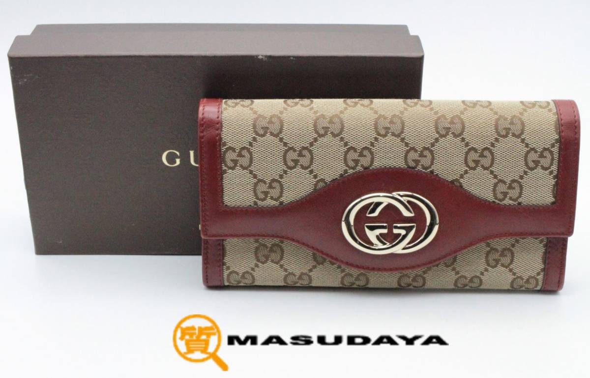 ◇◇【超美品】GUCCI グッチ GGキャンバス インターロッキング 長財布