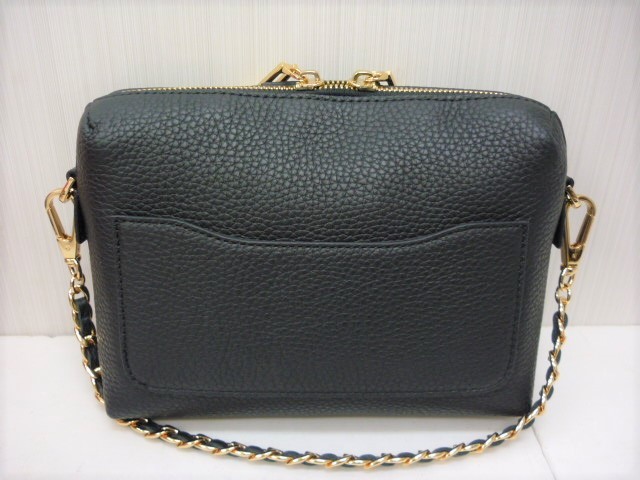 超美品 COCOCELUX GOLD ココセリュックス ゴールド 2WAY レザー ハンドバッグ ショルダーバッグ チェーン 黒 ブラック 大野貴博 ⑥ a