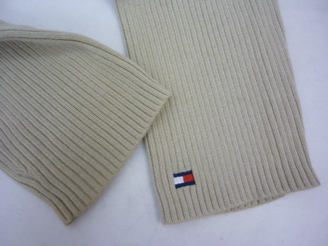 TOMMY HILFIGER jeans トミーヒルフィガー ニット ジップアップ S/P フード ベージュ（67）_画像5