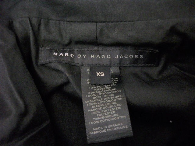 MARC BY MARC JACOBS マークバイ マークジェイコブス レディース コート ジャケット 黒 ブラック アウター XS ウール モヘヤ（71）Z_画像6