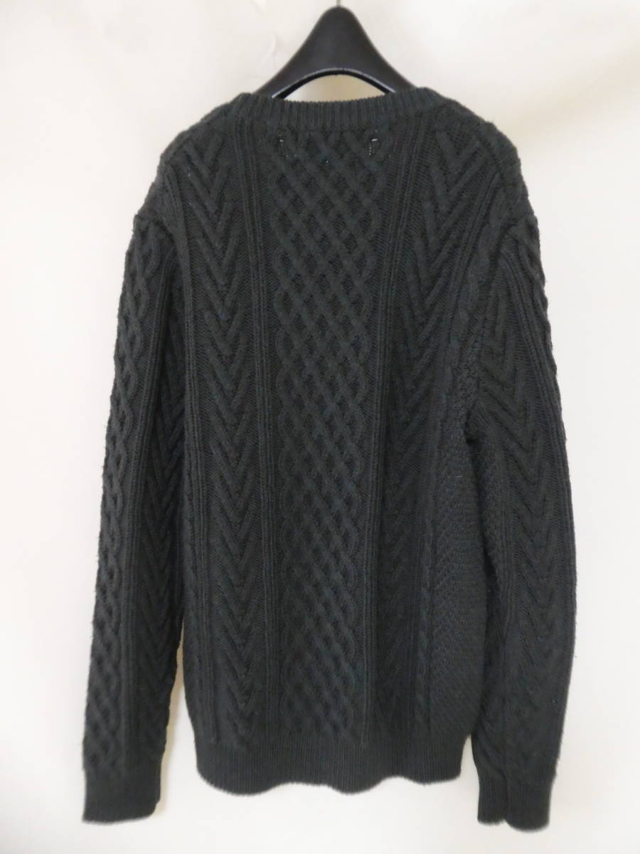 AUTHENTIC WEAR United Arrows M вязаный зеленый шерсть 100%(19)