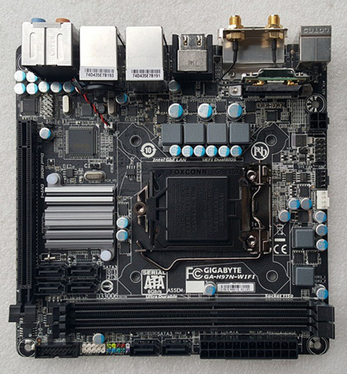 美品 GIGABYTE GA-H97N-WIFI マザーボード Intel H97 LGA 1150 第4世代 Core i7,Core i5,Core i3 対応 Mini ITX DDR3