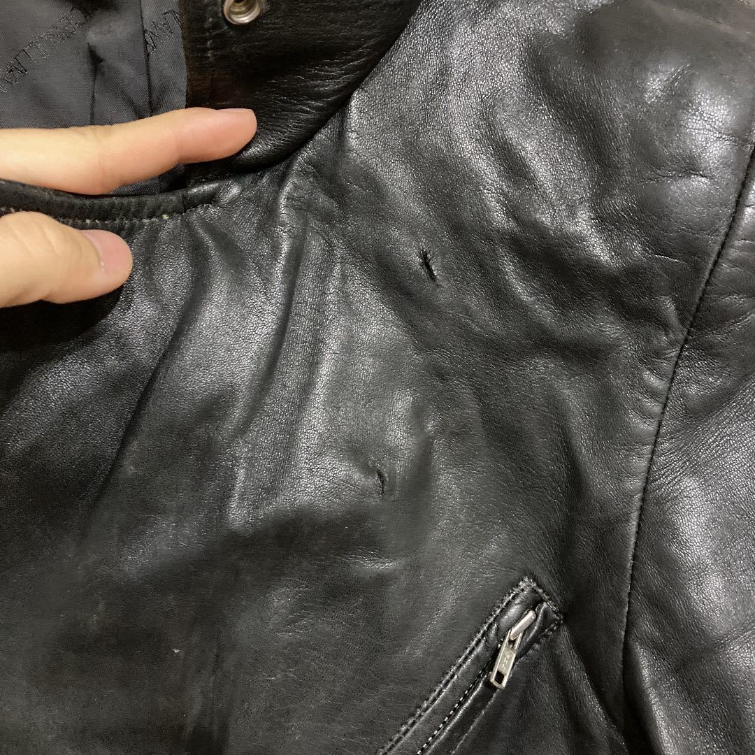 ジョンローレンスサリバン ダブルライダースジャケット レザー