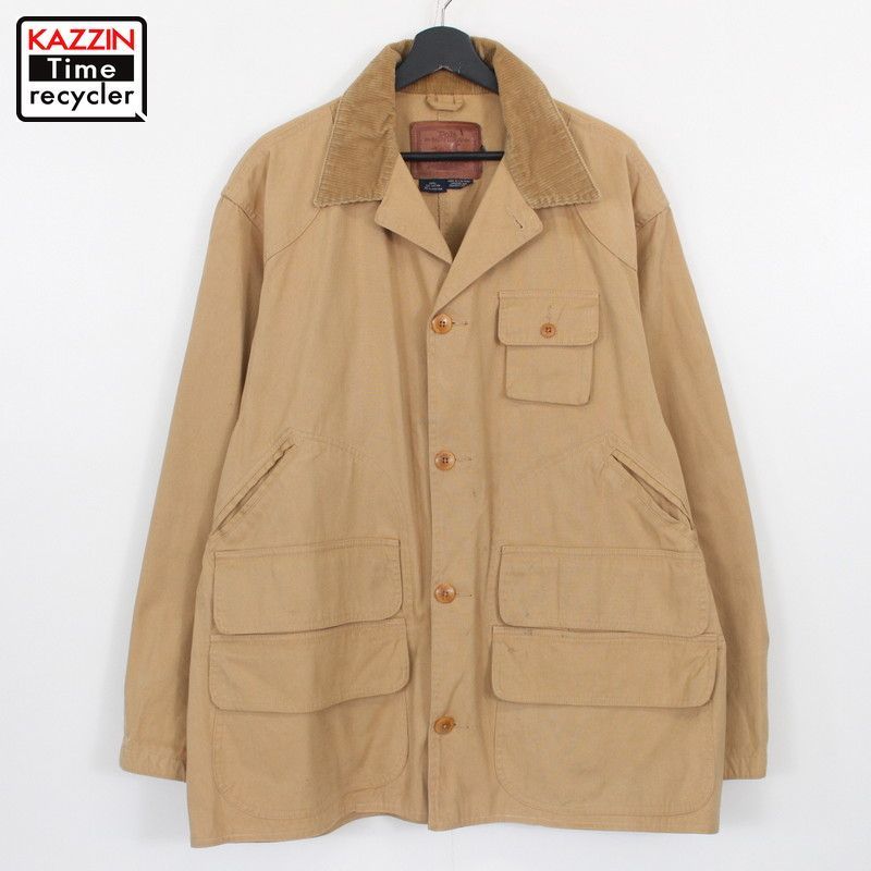 90s USA製 ラルフローレン POLO SPORTSMAN 襟コーデュロイ ダック