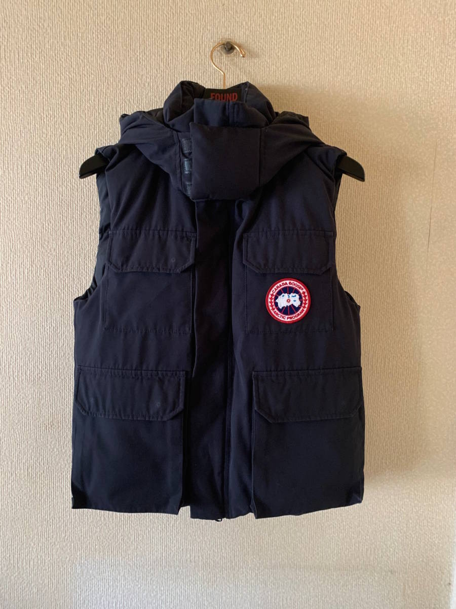 カナダグース (CANADA GOOSE) ミリタリー ダウン ベストXS ネイビー