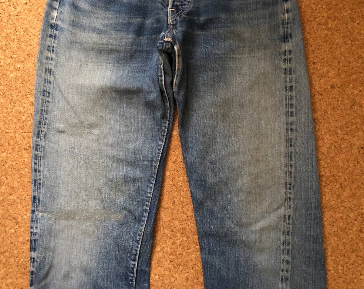 60S LEVIS リーバイス501 BIGE Vステッチ フライ刻印E リペア済み ヴィンテージ [501XXや502や505や606の66前期赤耳ビックE好きにもお奨め_画像8