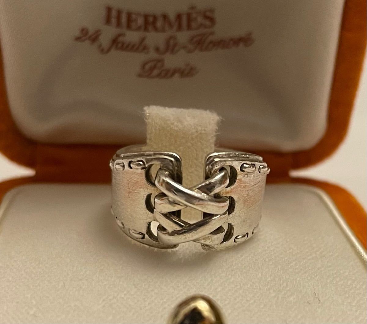 HERMES エルメス メキシコリング コンビ ヴィンテージ コルセット 18K-