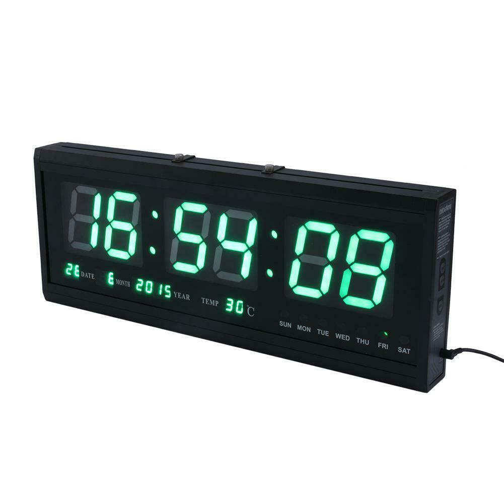 デジタル時計　GREEN　壁掛け時計 / デジタル / LED / 緑