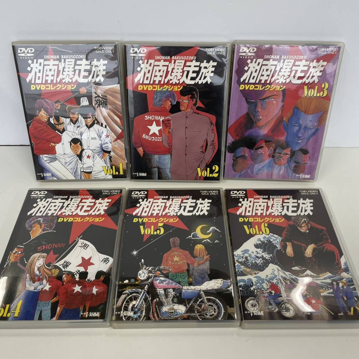 DVD 湘南爆走族 DVDコレクション 全6巻セット アニメ 一部しおり有 品