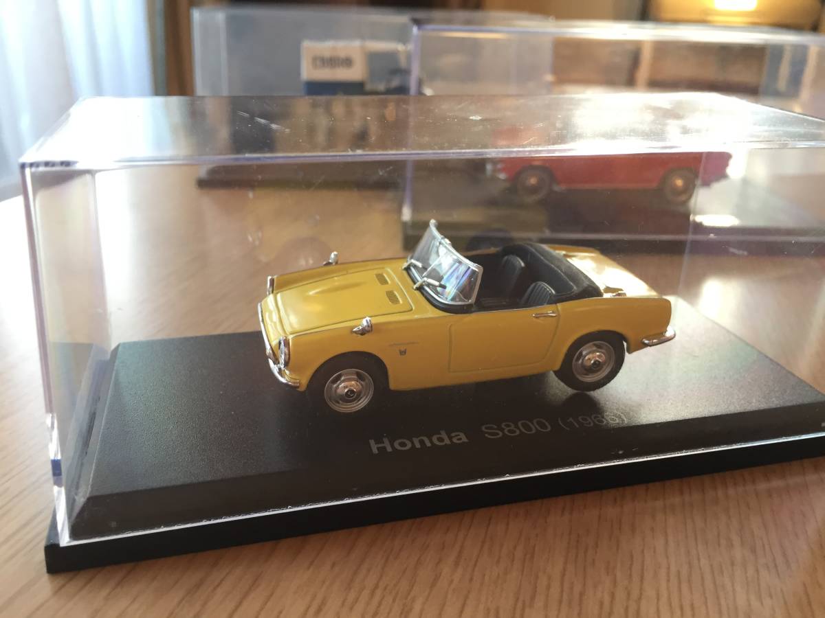 ミニカー　ホンダ　HONDA　S800（１９６６）　1/43　イエロー_画像1