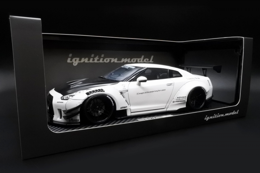 イグニッションモデル 1/18 LB-WORKS 日産 GT-R (R35) タイプ2/ホワイト/世界限定120台