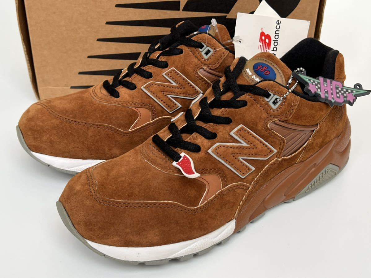 新品★new balance x MITA x HECTIC MT580 MP US9 箱付き 別注 ニューバランス ヘクティク ミタスニーカーズ メープル スエード レザー 27