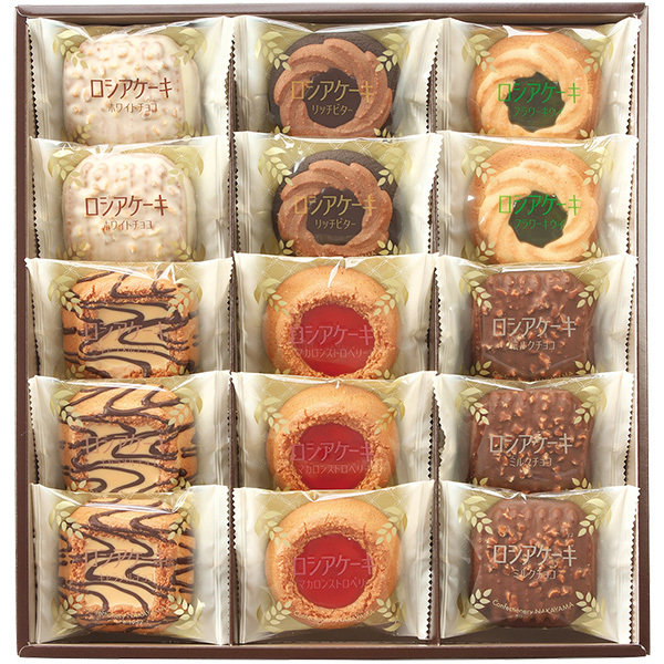 中山製菓 ロシアケーキ 15個入 スイーツ チョコ セット 焼き菓子 洋菓子 RCP-10 _画像1