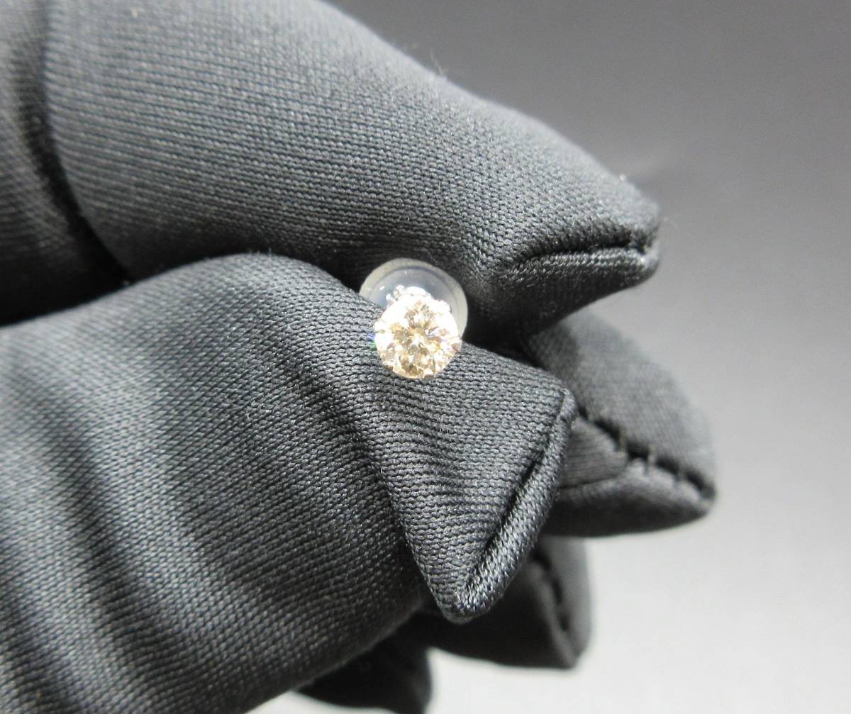ヤフオク! - 2 新品 PT 天然ダイヤモンド 0.15CT ピアス 片...