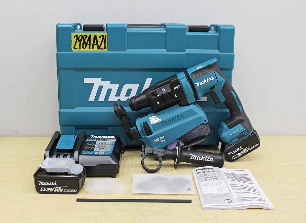 2984A21 未使用 makita マキタ 18mm充電式ハンマドリル HR182DRGXV