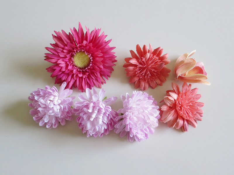 可愛い小花 造花 素材 お花部分 ピンク系 ７個 11 ブランド品