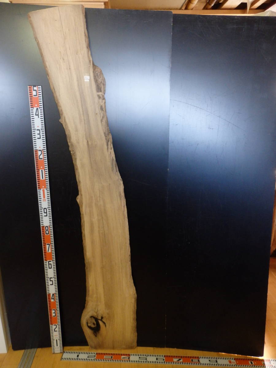 e1120148 黒柿白●約1m83cm×32cm×2.3cm☆無垢板１枚板 木材 板 DIY 板材 天板 棚板 テーブル 看板 花台など種類豊富！