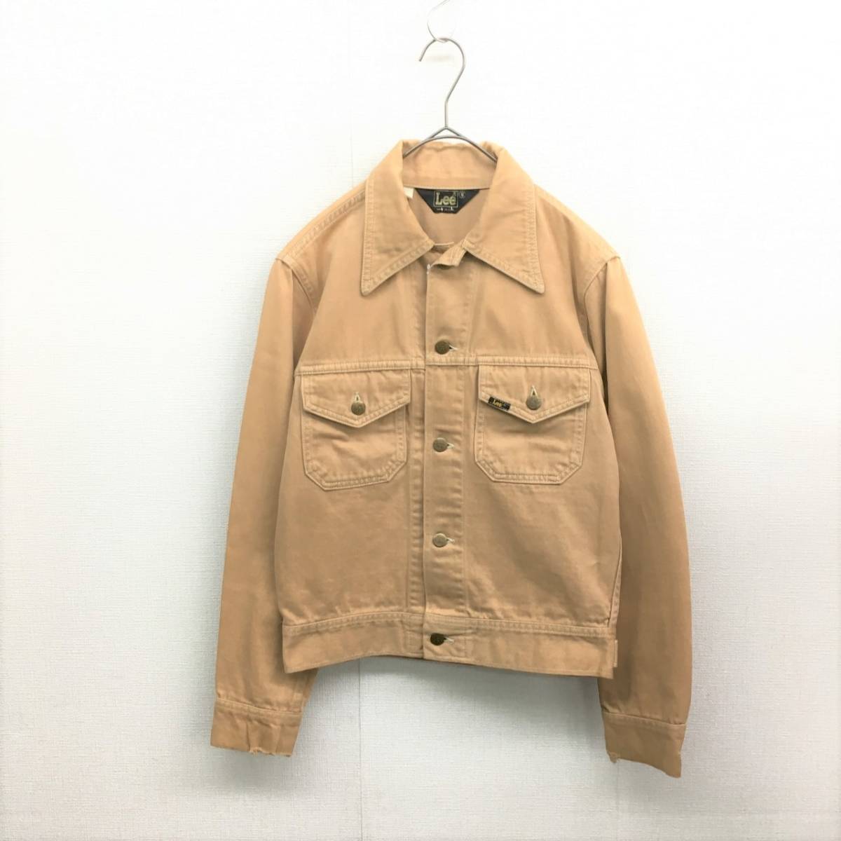 KZ3858☆70's Lee : 黒タグ モールスキンジャケット☆S☆サンドベージュ リー 【超特価sale開催!】 KZ3858☆70's Lee : 黒タグ モールスキンジャケット☆S☆サンドベージュ リー 【超特価sale開催!】