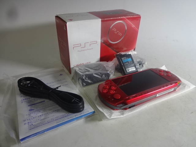未使用品 PSP本体 PSP-3000 RR ラディアントレッド カーニバルカラー