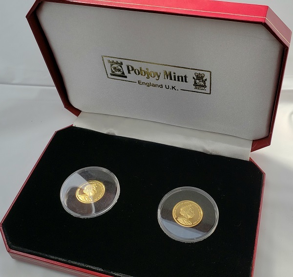 K24 【逸品】 純金 999 金貨 2種セット 2004 アテネオリンピック記念コイン Mint ×2枚 約6.3g エリザベス Pobjoy ショップ 100ドル
