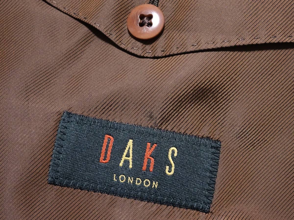 ◆DAKS/ダックス◆グラデーションチェック ウール ナイロン ダブル チェスターコート【6】(L～XL相当) 27.5万