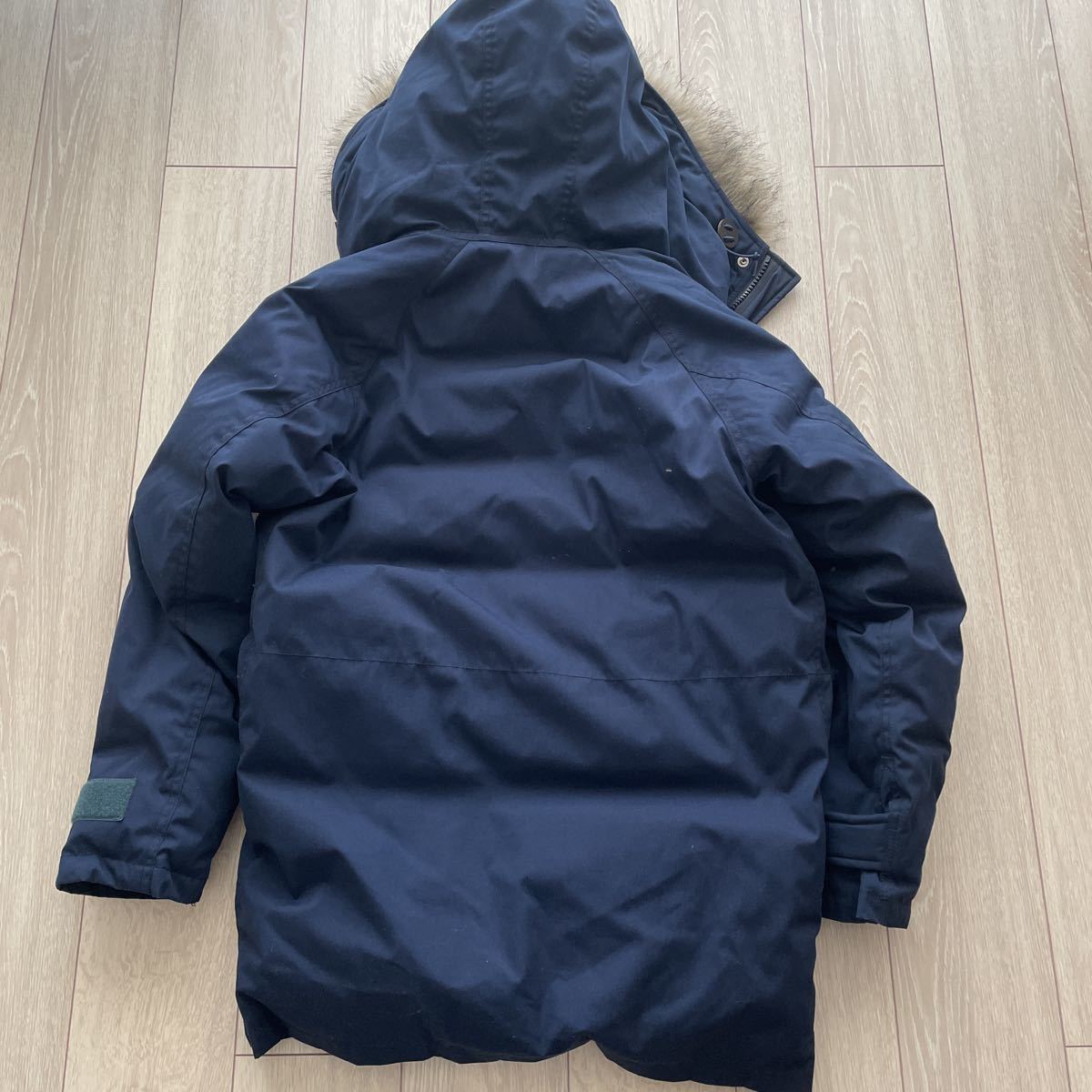 美中古 ノースフェイス パープルレーベル 65/35 ロングセロー ダウンコート ネイビー サイズ M ダウンジャケット North face purple label_画像4