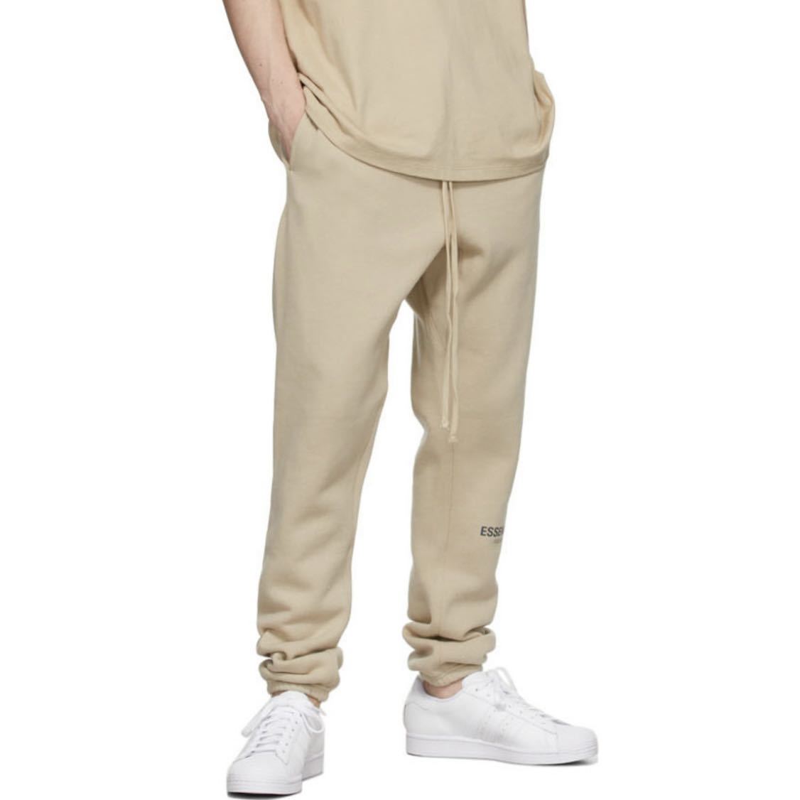 78%OFF!】 essentials スウェットパンツ ベージュ M agapeeurope.org