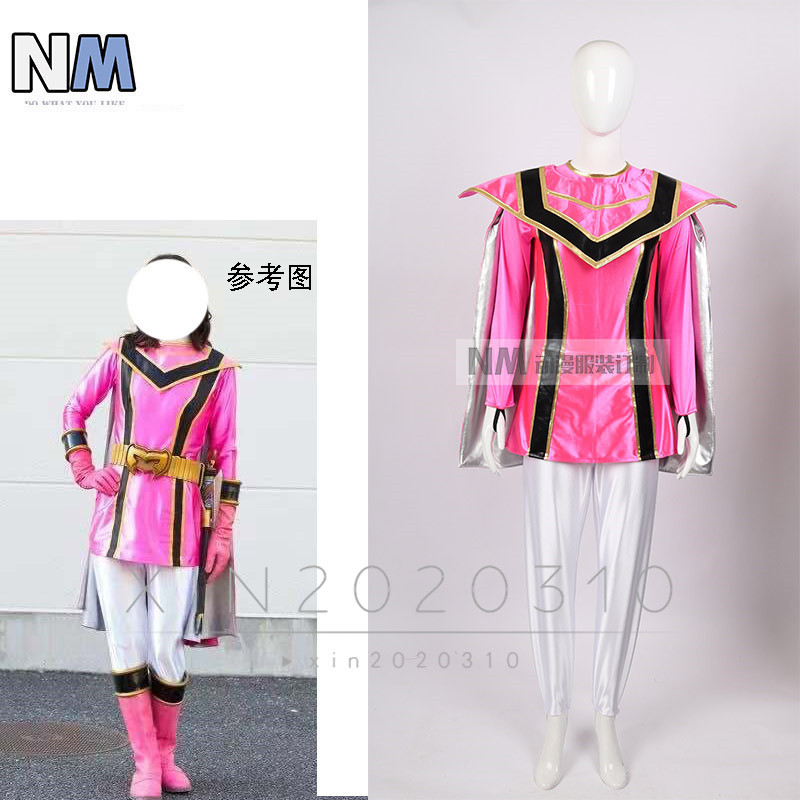 魔法戦隊マジレンジャー小津 芳香 マジピンク　インナースーツ コスプレ衣装 風(ウィッグ 靴別売り)_画像6