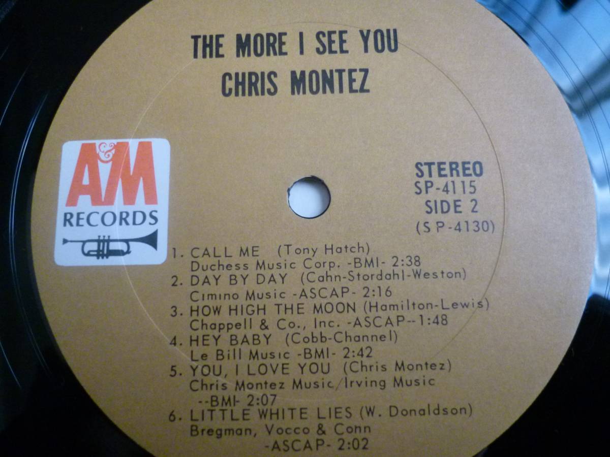 Chris Montez『The More I See You』LP Soft Rock ソフトロック_画像4