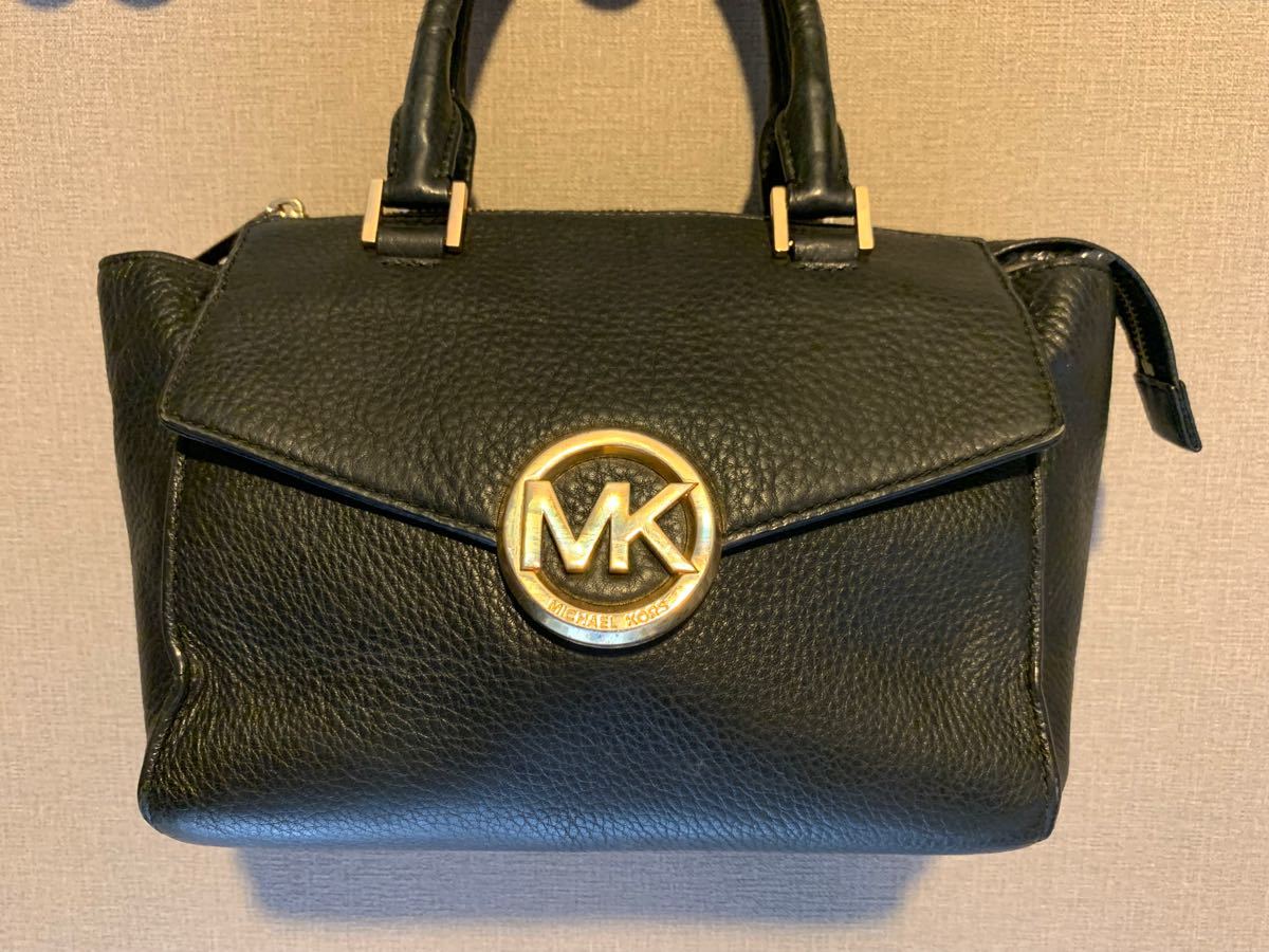 美品 MICHAEL KORS マイケルコース レザー ゴールド金具 ハンドバッグ