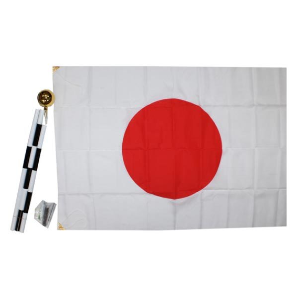  national flag set national flag (teto long / approximately 70×92cm) flag rod ( approximately 140cm) outline of the sun set 