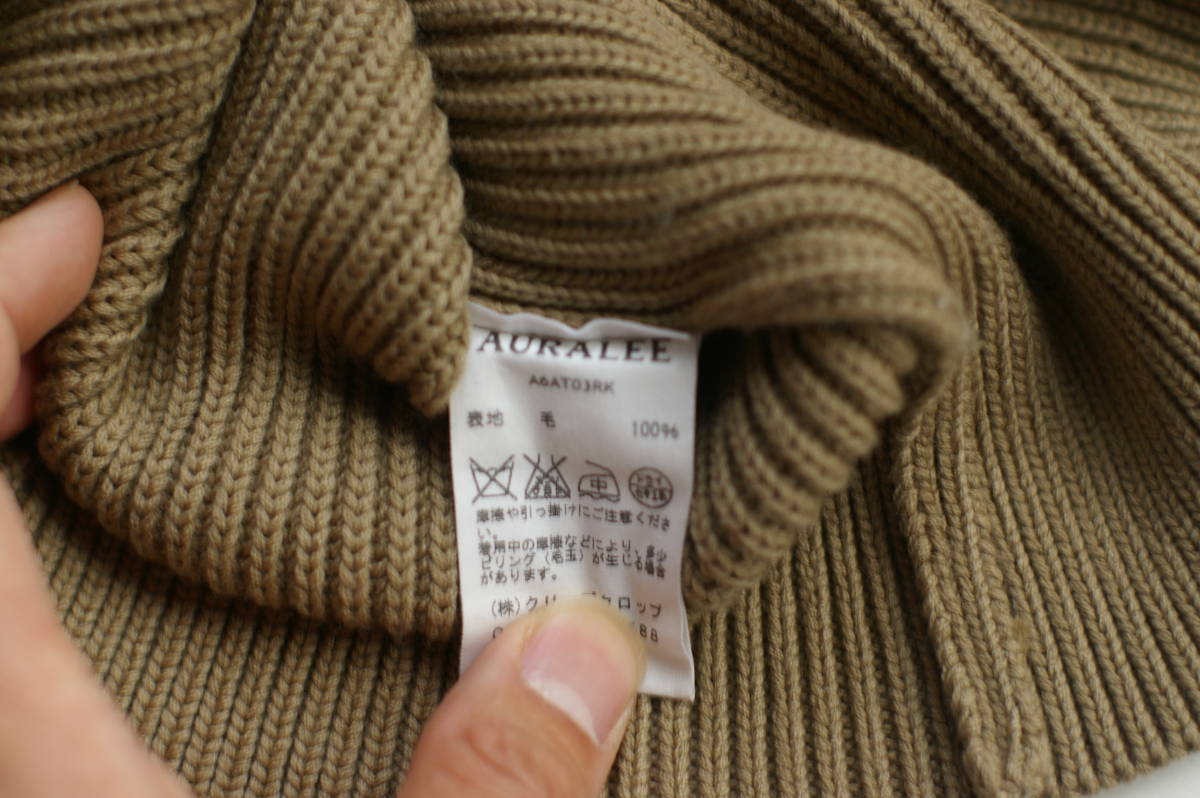 AURALEE オーラリー SUPERFINE KNITスーパーファイン ウールリブ AURALEE オーラリー SUPERFINE KNITスーパーファイン ウールリブ