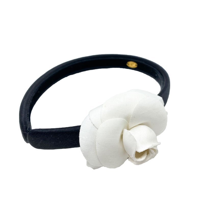 CHANEL シャネル ヘアバンド コットン ホワイト ブラック www.epichcl.com