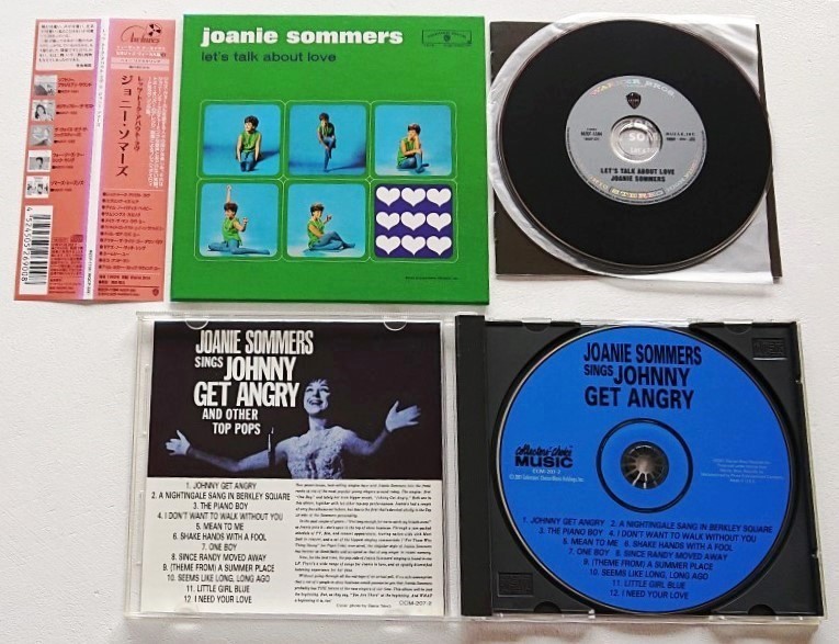 【送料無料】ジョニー・ソマーズJOANIE SOMMERS CD2枚[レッツ・トーク・アバウト・ラヴ/紙ジャケ]+[JOHNNY GET ANGRY] 60年代オールデイズ_画像3