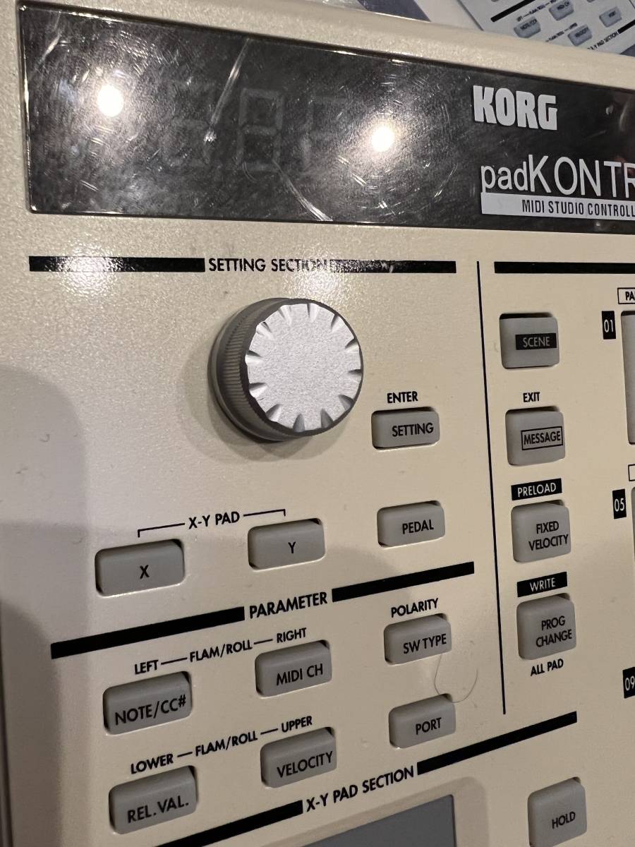 KORG MIDI контроллер padKONTROL накладка контроль черный ( б/у товар )