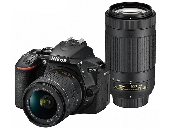 ♪新品 即決♪ Nikon ニコン 一眼レフカメラ D5600 ダブルズームキット♪18-55mm VR / 70-300mm VR レンズ2本付き♪_画像1