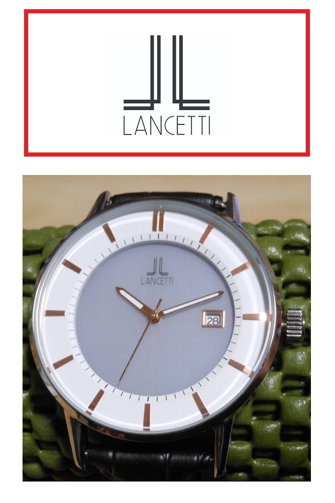 送料無料 イタリア ブランド 2021年春の 腕時計 LANCETTI ランチェッティ 賢い経済的 【送料関税無料】 ソーラーバッテリー 電池交換不要