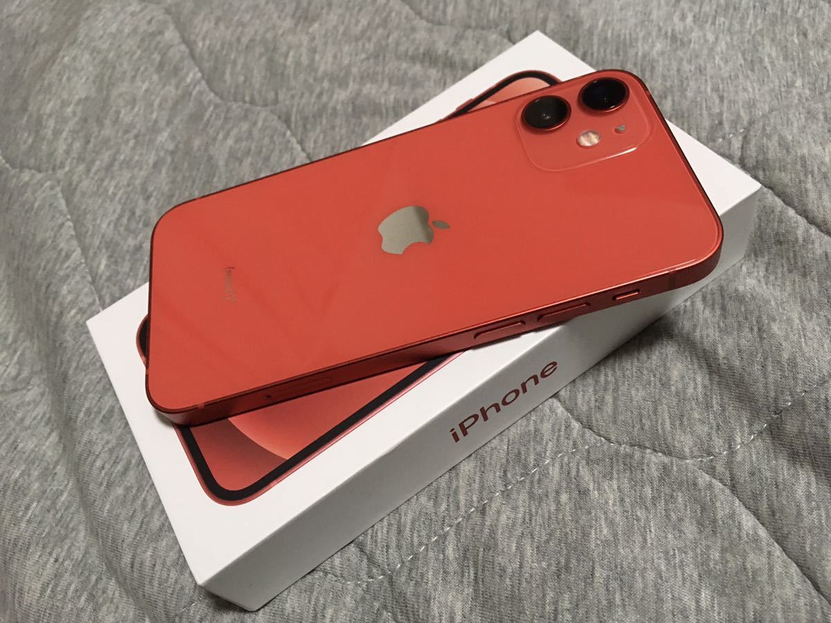 極美品/残債無】iPhone12mini 64GB 赤 SIMロック解除済-
