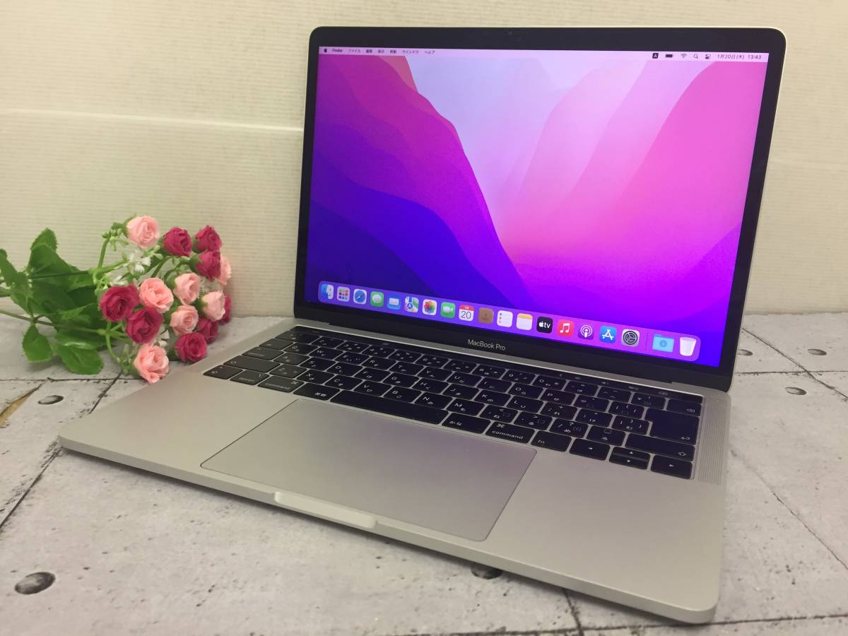 美品 MacBookPro 13.3インチ A1989 タッチバー・箱付-