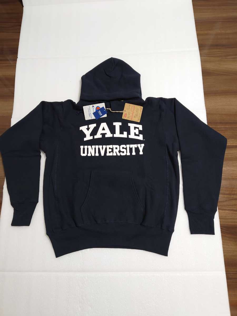 新品 USA製 チャンピオン リバースウィーブ スウェットパーカ YALE