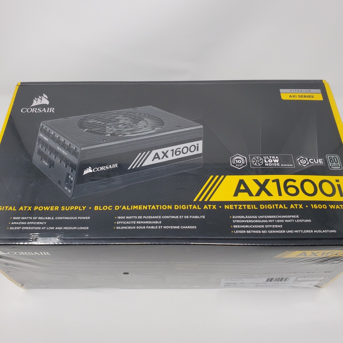 CORSAIR AX1600i 1600W PC電源ユニット[80PLUS TITANIUM] RTX4090 4080