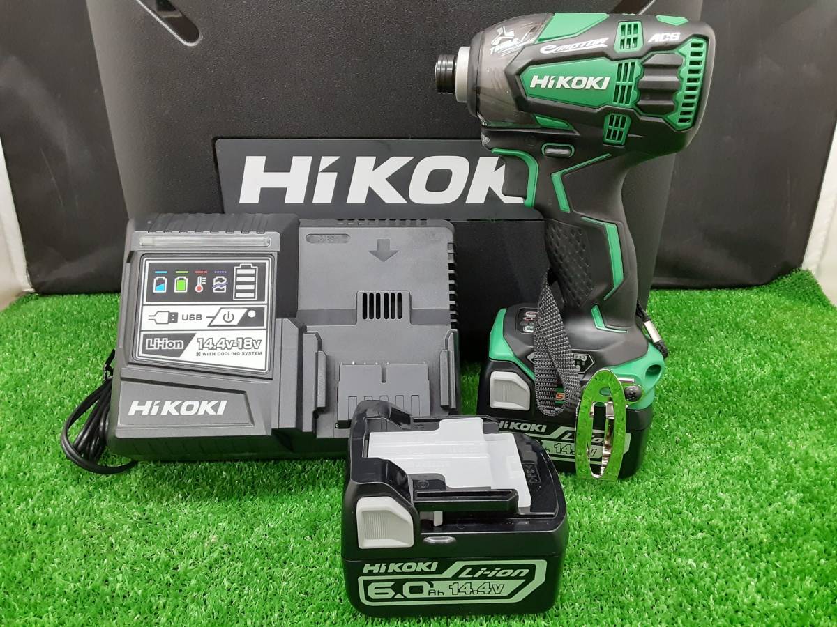 未使用品 ハイコーキ HiKOKI 14.4V 6.0Ah コードレスインパクト