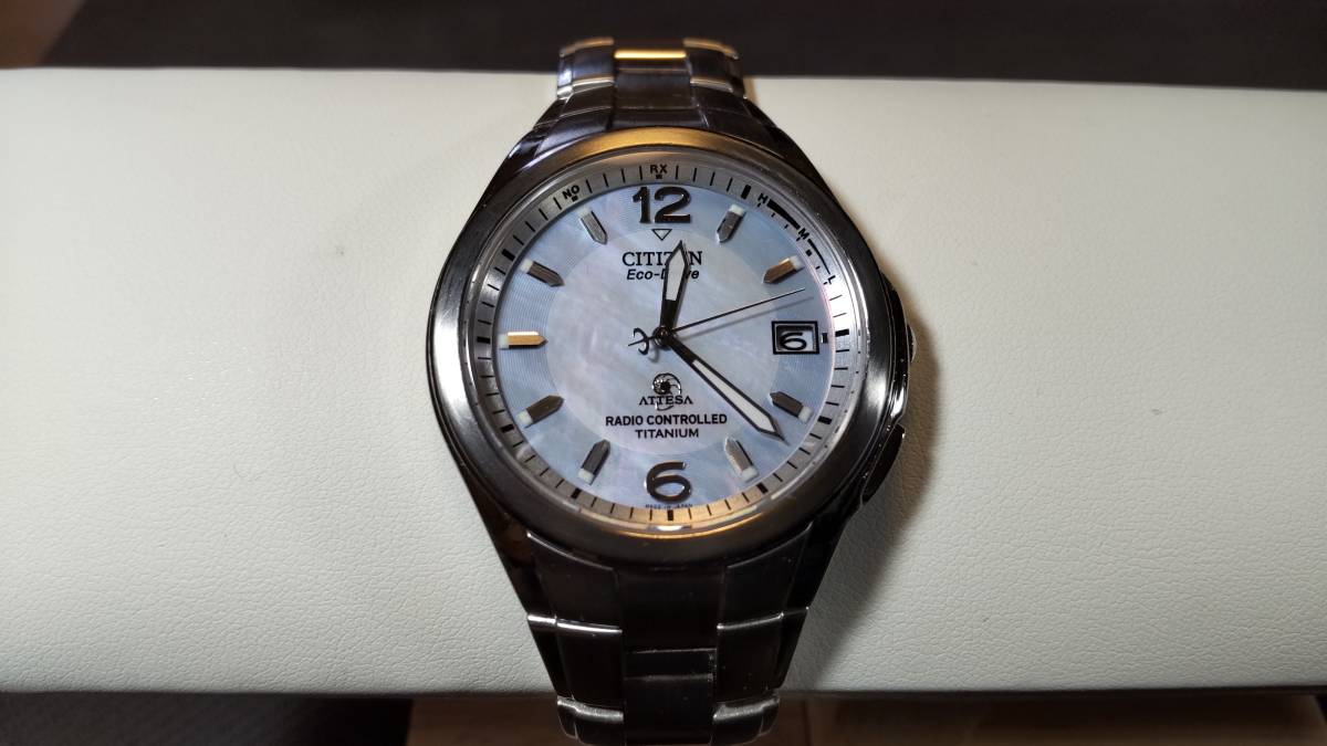 値下げ】 ATTESA Citizen Eco-Drive アテッサ 白蝶貝 H410 アテッサ